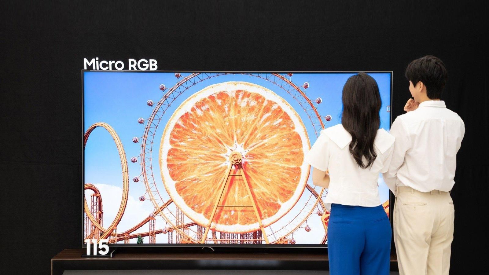 Samsung prepara el lanzamiento de su televisor Micro RGB de 115 pulgadas