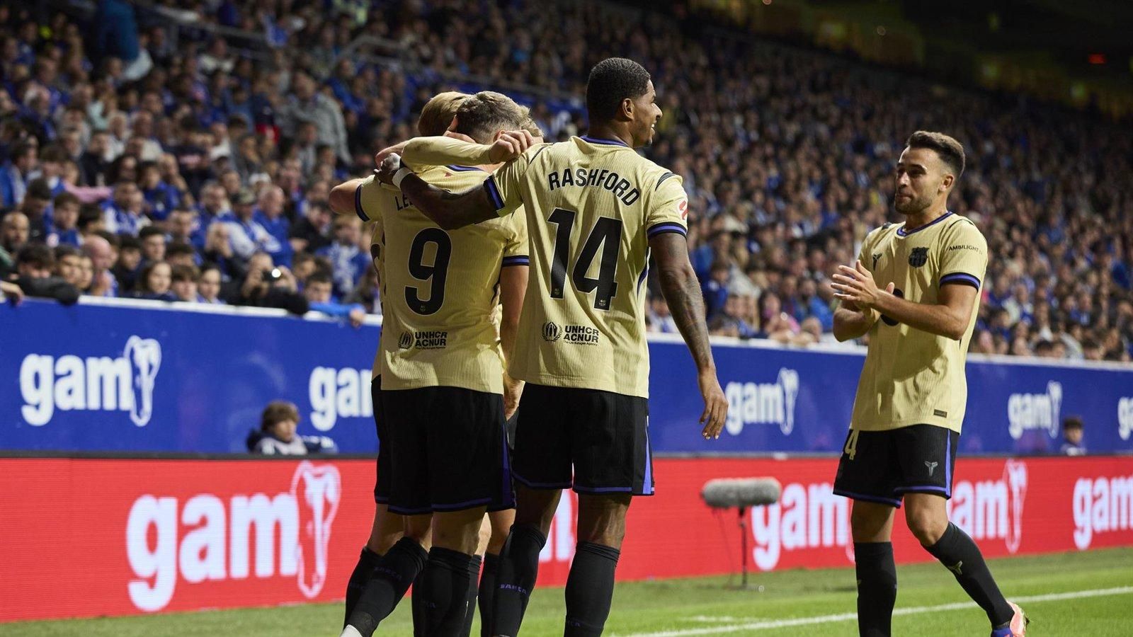 El FC Barcelona vence 1-3 al Real Oviedo en su enfrentamiento liguero