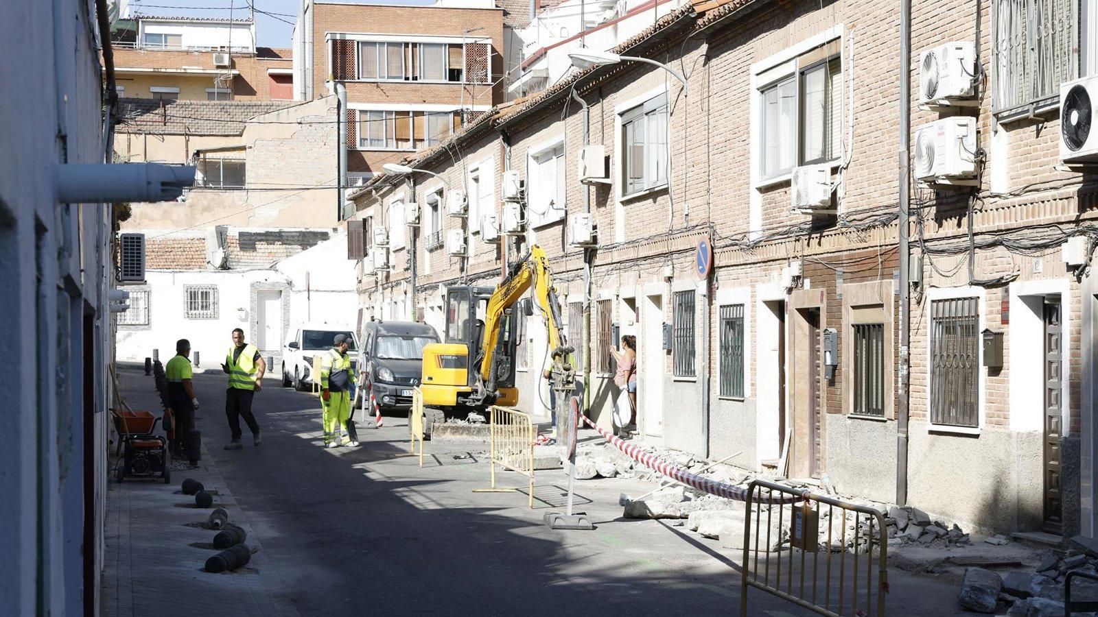 Comienzan las obras de regeneración urbana de la Colonia Bomberos de Usera