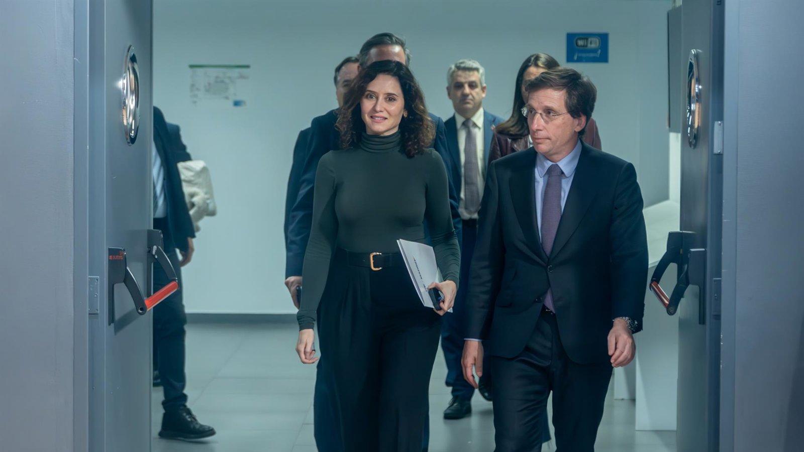 Ayuso y Almeida analizarán los daños por los disturbios propalestinos en Madrid