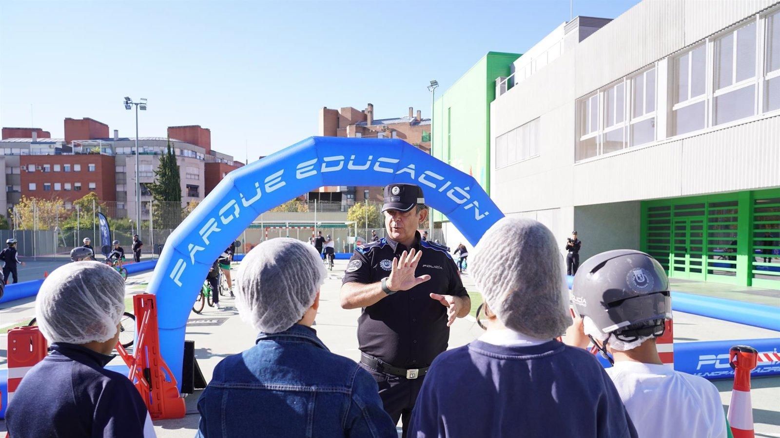 La Policía Municipal de Madrid aumenta un 21% las sesiones de educación vial y renovará su parque móvil