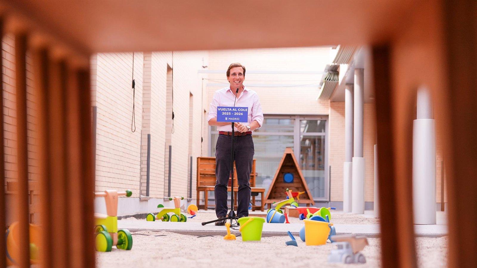 Madrid abre el curso en sus 76 escuelas infantiles con 8.692 plazas y una inversión récord de 102 millones