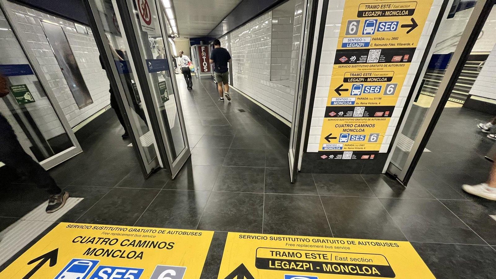 Metro defiende el cierre de la L6: menos tiempo de corte, menor coste y más seguridad