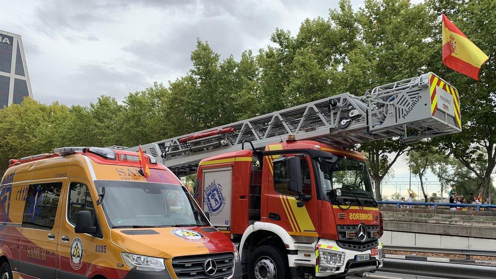 Un accidente en la calle Serrano deja a seis heridos leves durante la madrugada