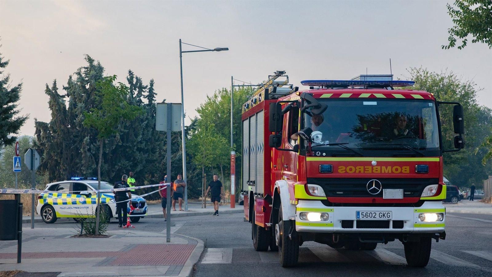 Un incendio en Protección Civil de Rivas provoca desalojo de un Centro de Educación Especial