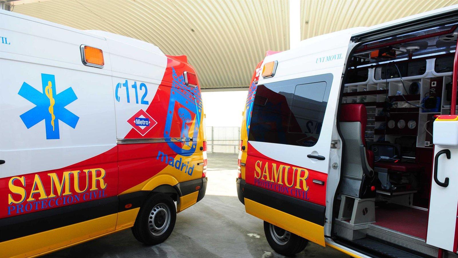 Un incendio en Puente de Vallecas deja siete personas intoxicadas por humo