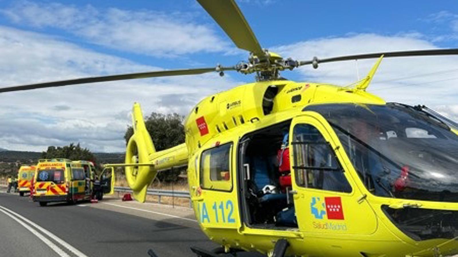 Fallece un conductor de 59 años en colisión frontal en la M-607