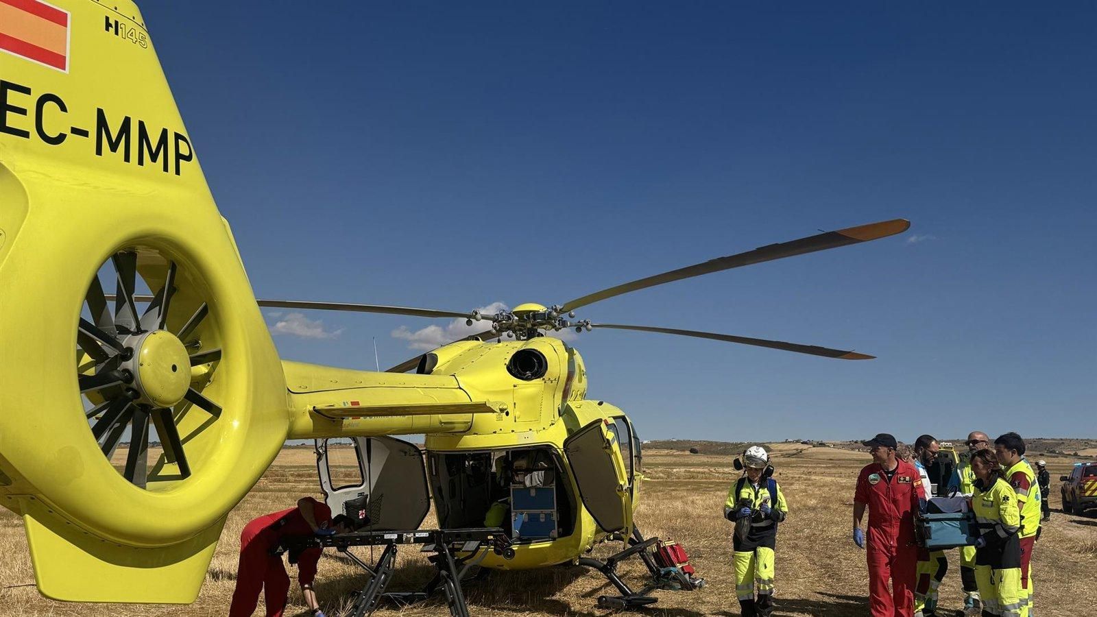 Fallece un joven trabajador en Humanes y otro sufre heridas graves en Valdetorres del Jarama
