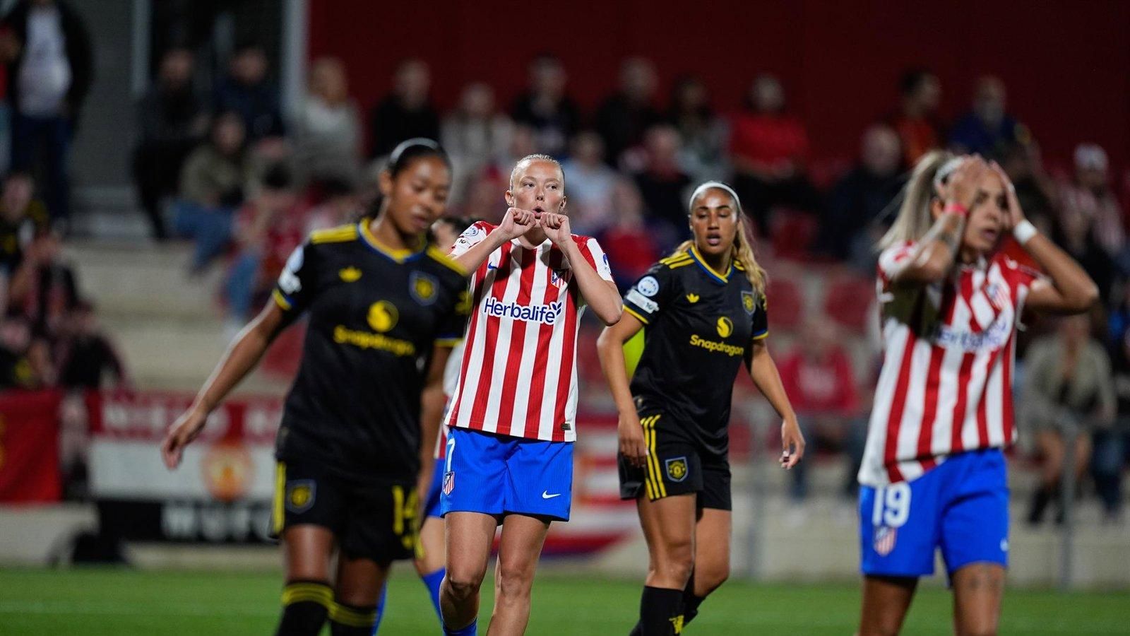 El Atlético de Madrid cae 0-1 ante el Manchester United en la Champions League Femenina