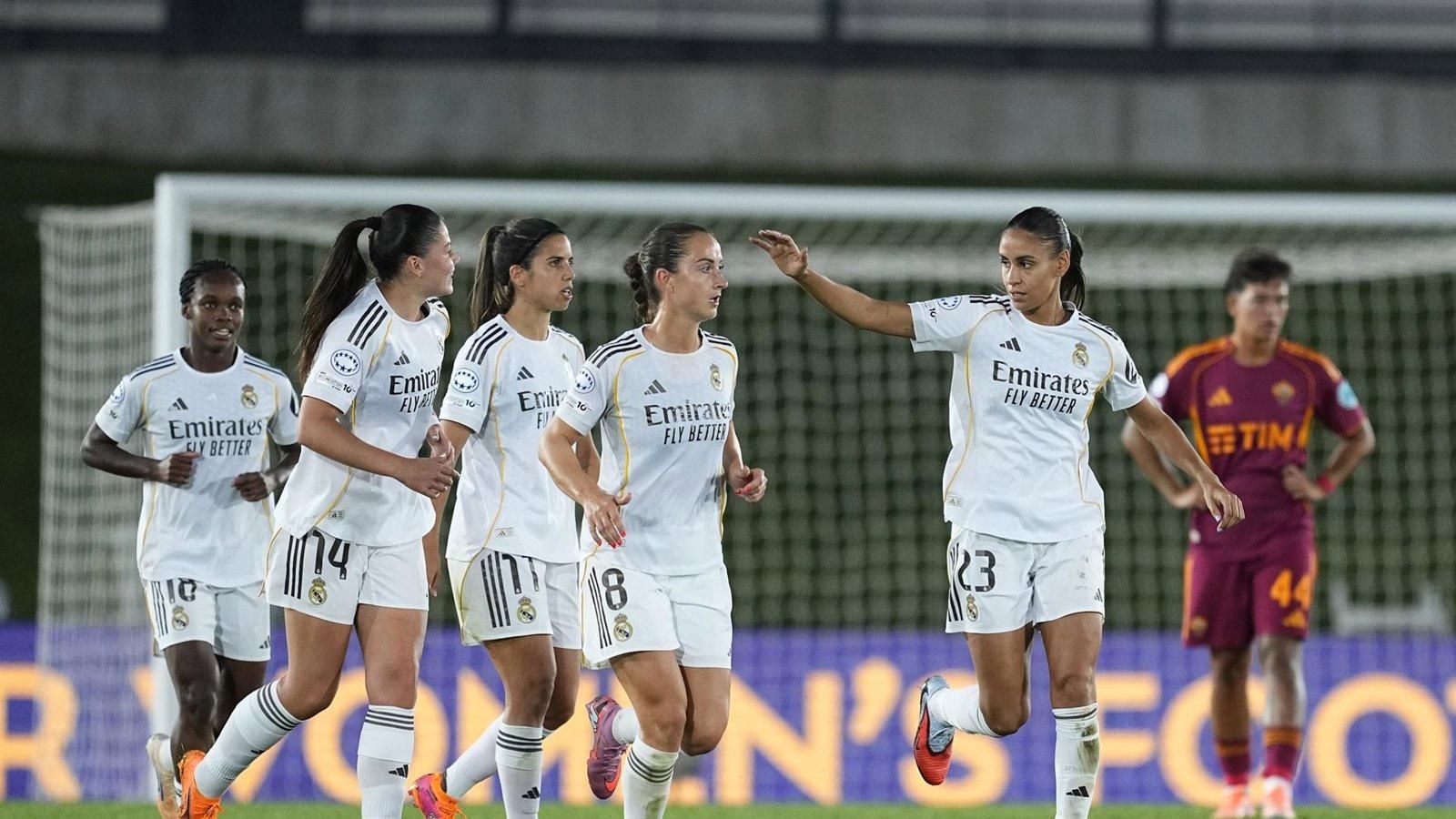 El Real Madrid vence 6-2 a la AS Roma en su estreno de la Champions