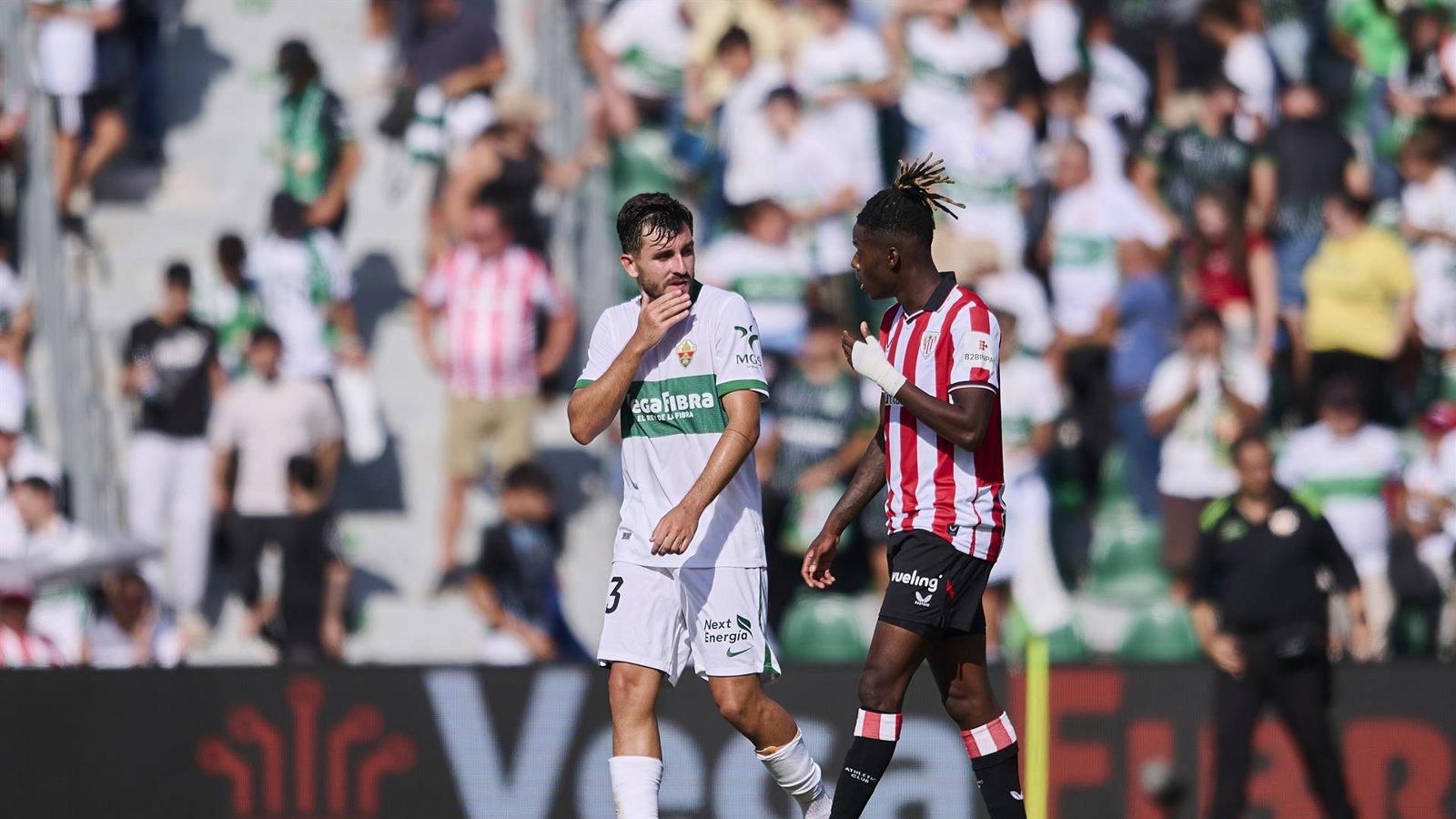 El Elche empata con el Athletic y el Rayo Vallecano vence al Levante
