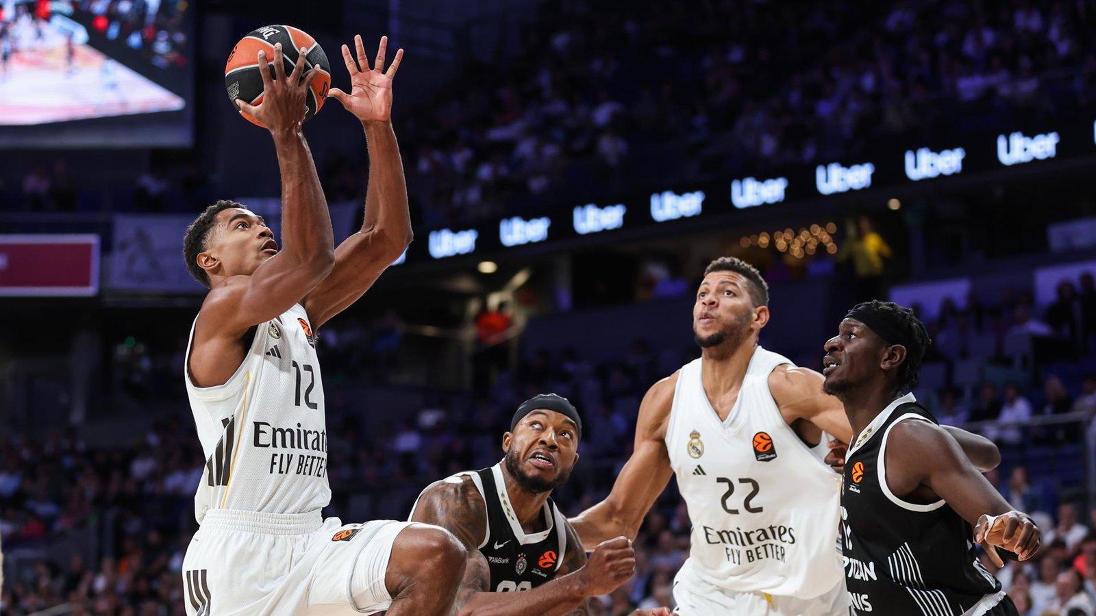 El Real Madrid aplica la receta de Scariolo y gana con susto final al Partizán