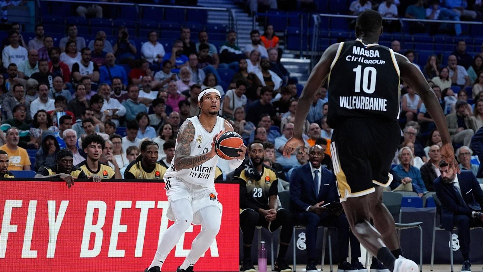 El Real Madrid suma su segunda victoria en Euroliga ante el ASVEL