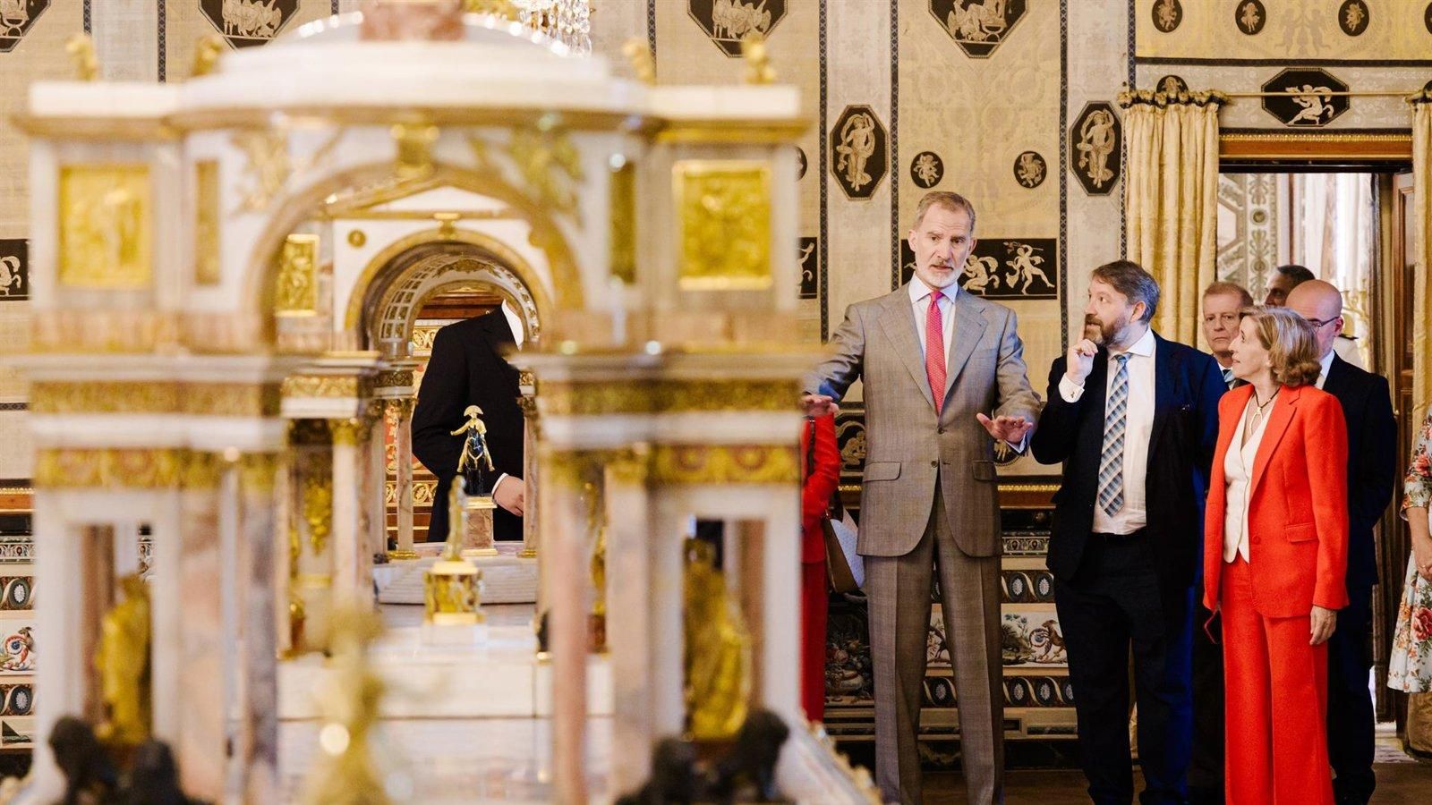 El Rey Felipe VI inaugura en Aranjuez la renovada Casa del Labrador tras su restauración