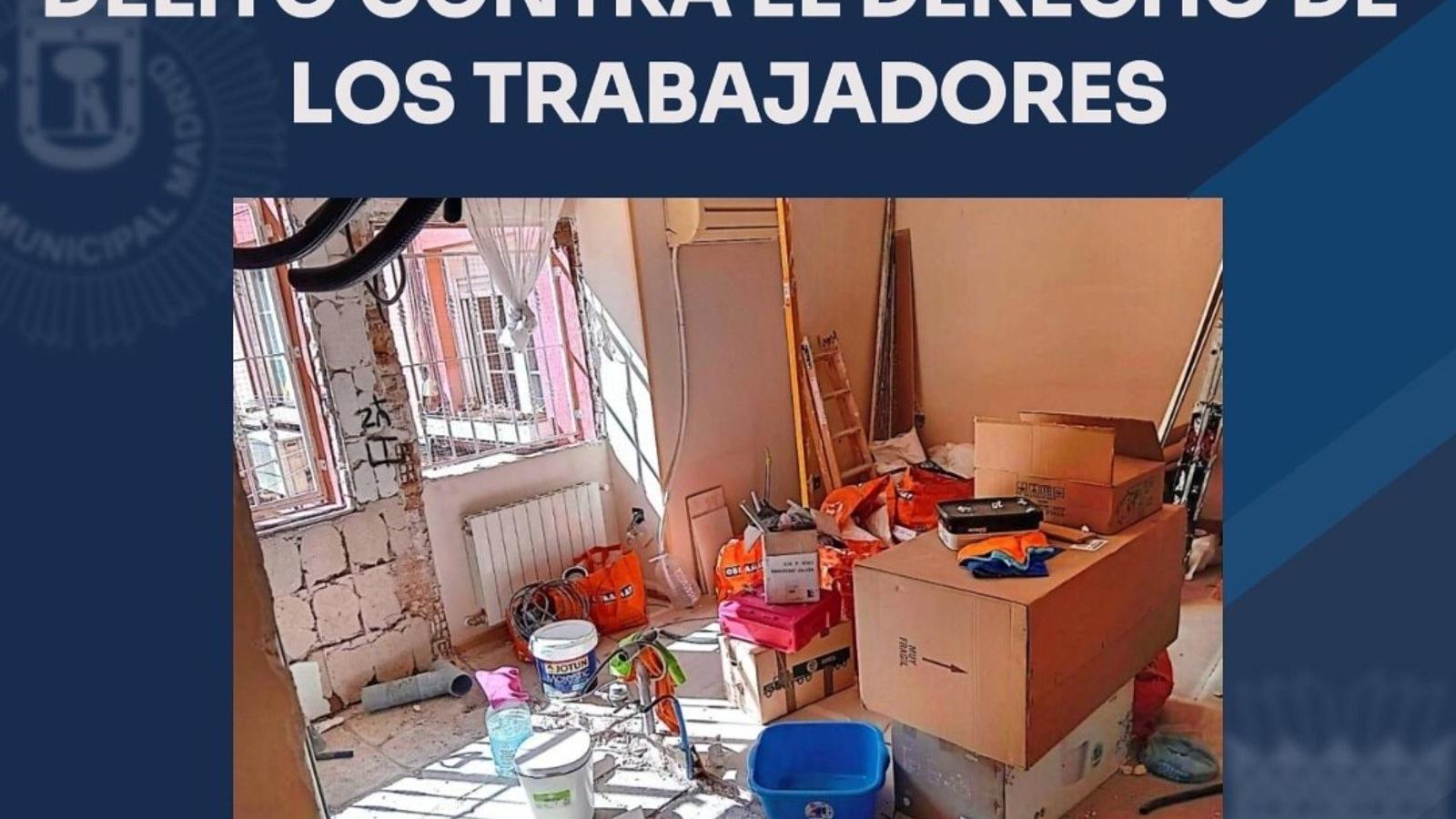 Detienen a un empresario en Puente de Vallecas por emplear trabajadores sin contrato