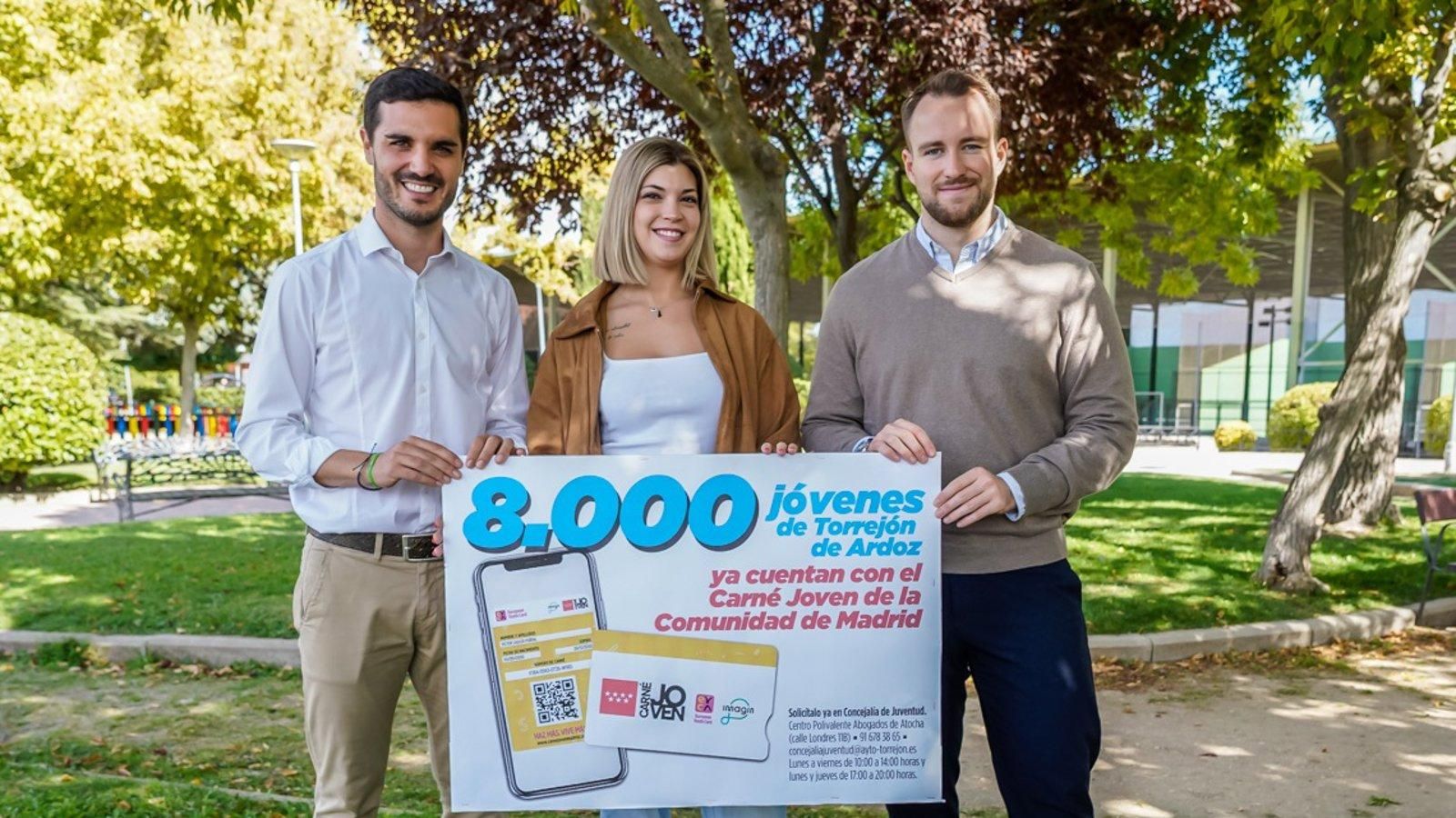 El Carné Joven de la Comunidad de Madrid alcanza los 8.000 usuarios en Torrejón