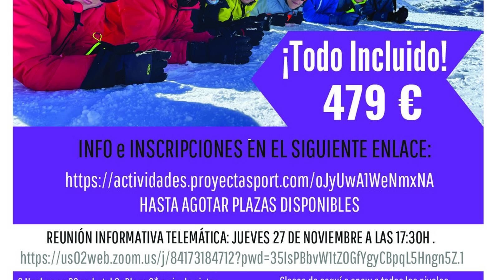 Torrejón de Ardoz ofrece a los jóvenes un curso de esquí durante Semana Santa