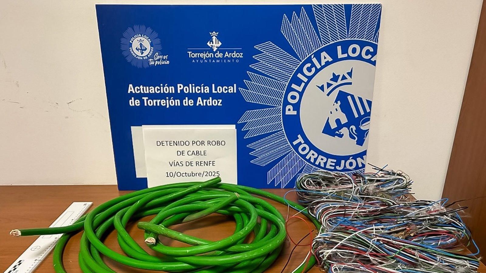 La Policía Local de Torrejón detiene a 11 personas en operación contra robo de cable