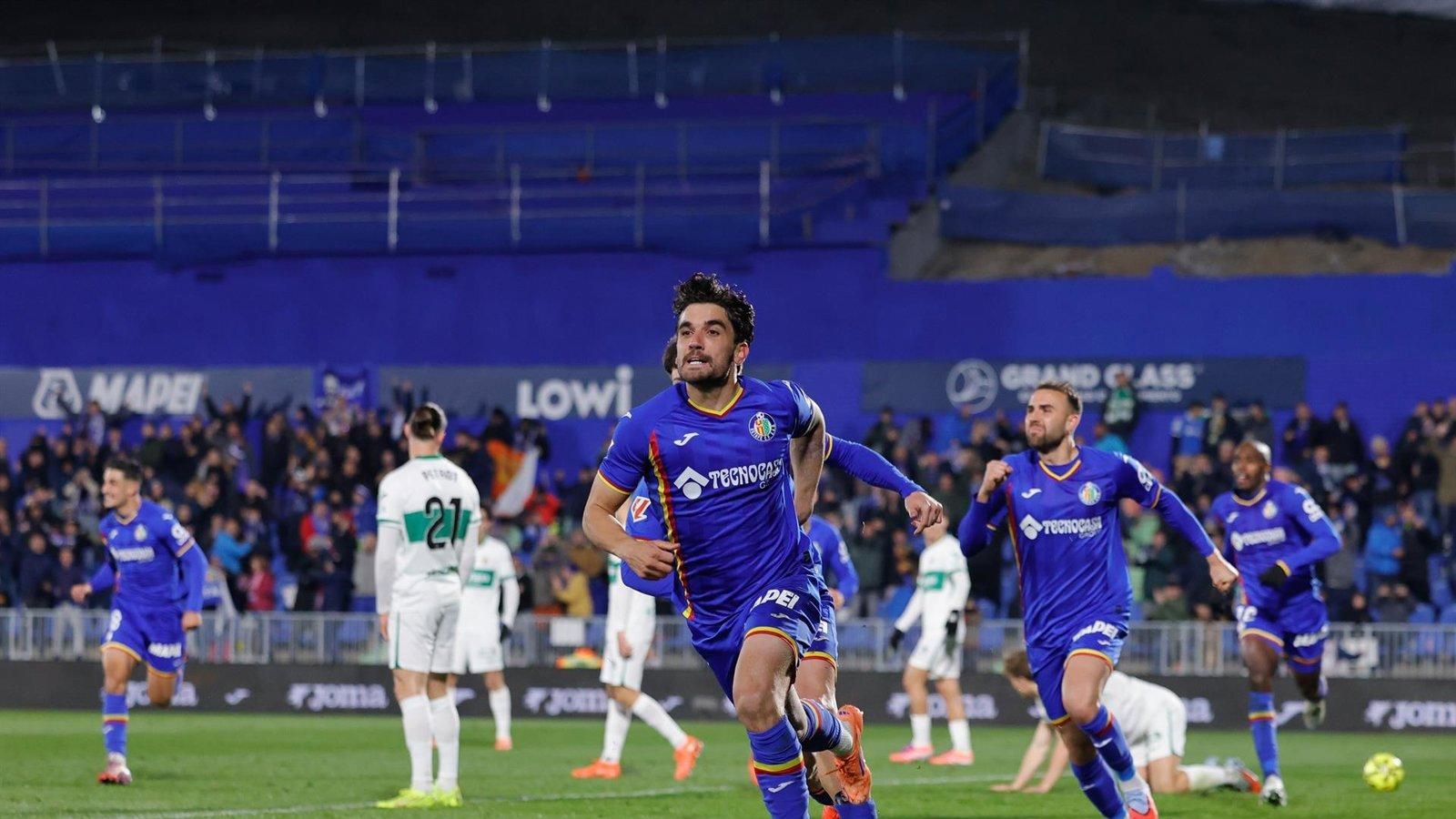 El Getafe frena la racha del Elche, equipo revelación de la temporada