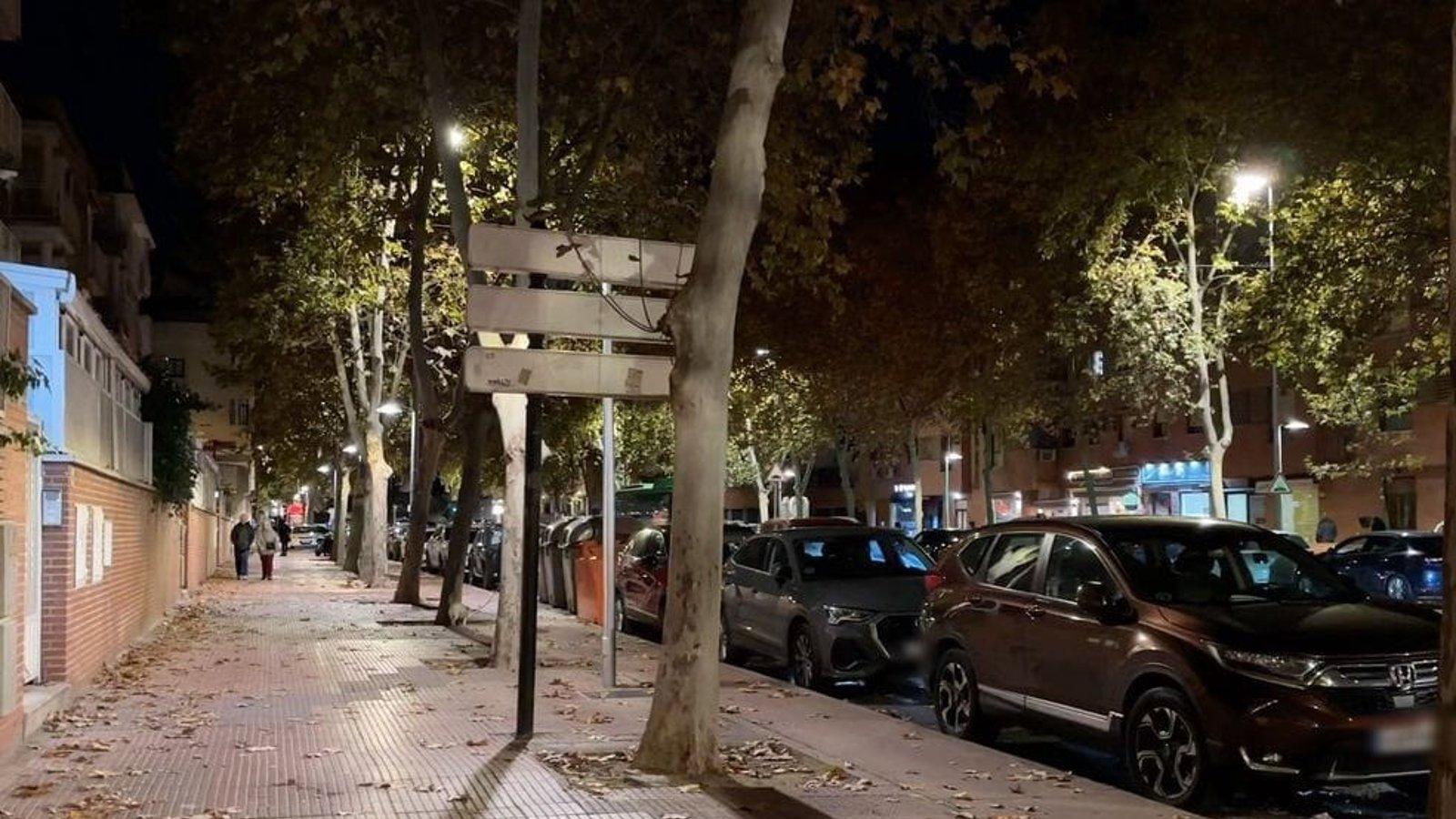 Nueva iluminación en la calle José María Pereda de Alcalá de Henares