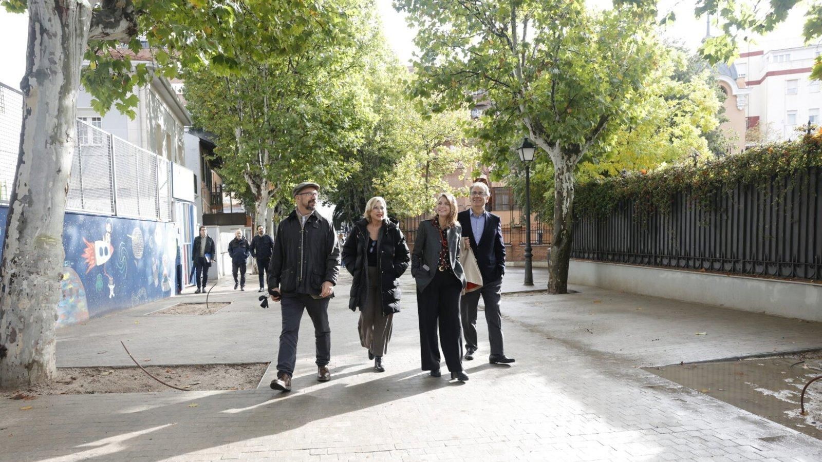 Las obras de peatonalización de las calles Gavinet, Averroes y Homero en el distrito de Retiro se extenderán hasta la primavera de 2026