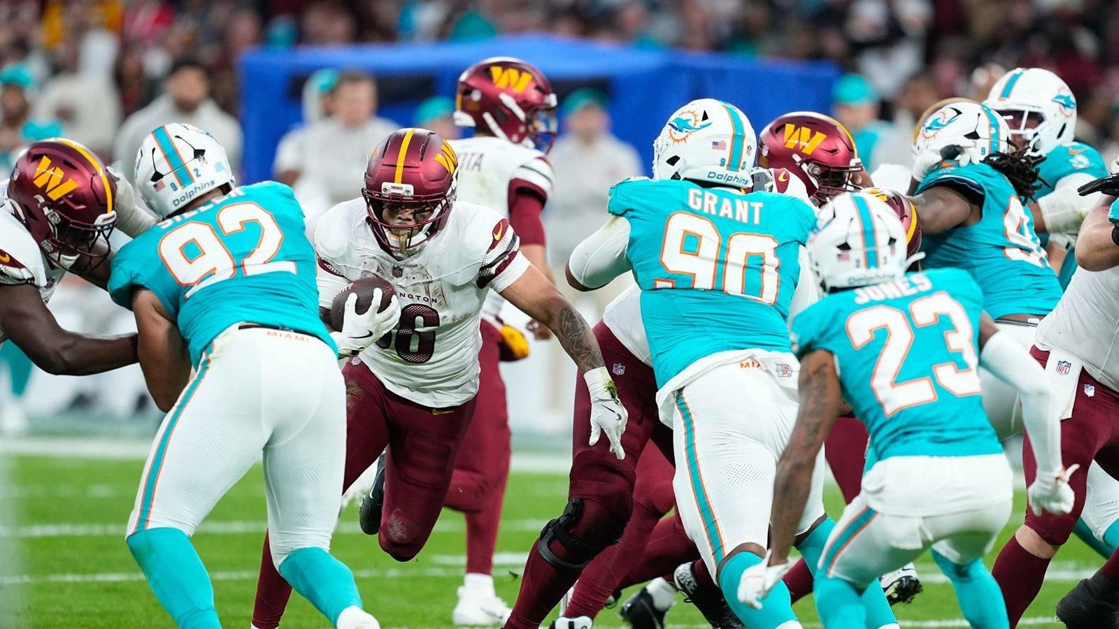 Los Dolphins vencen en la prórroga en el primer partido de la NFL celebrado en España