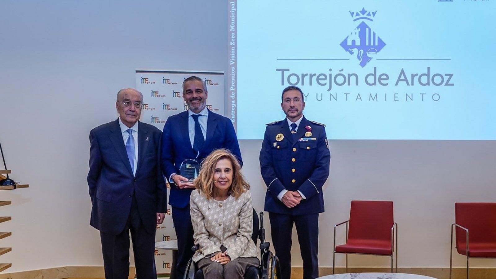 Torrejón de Ardoz recibe el 'Premio Visión Zero' por su seguridad vial en 2024