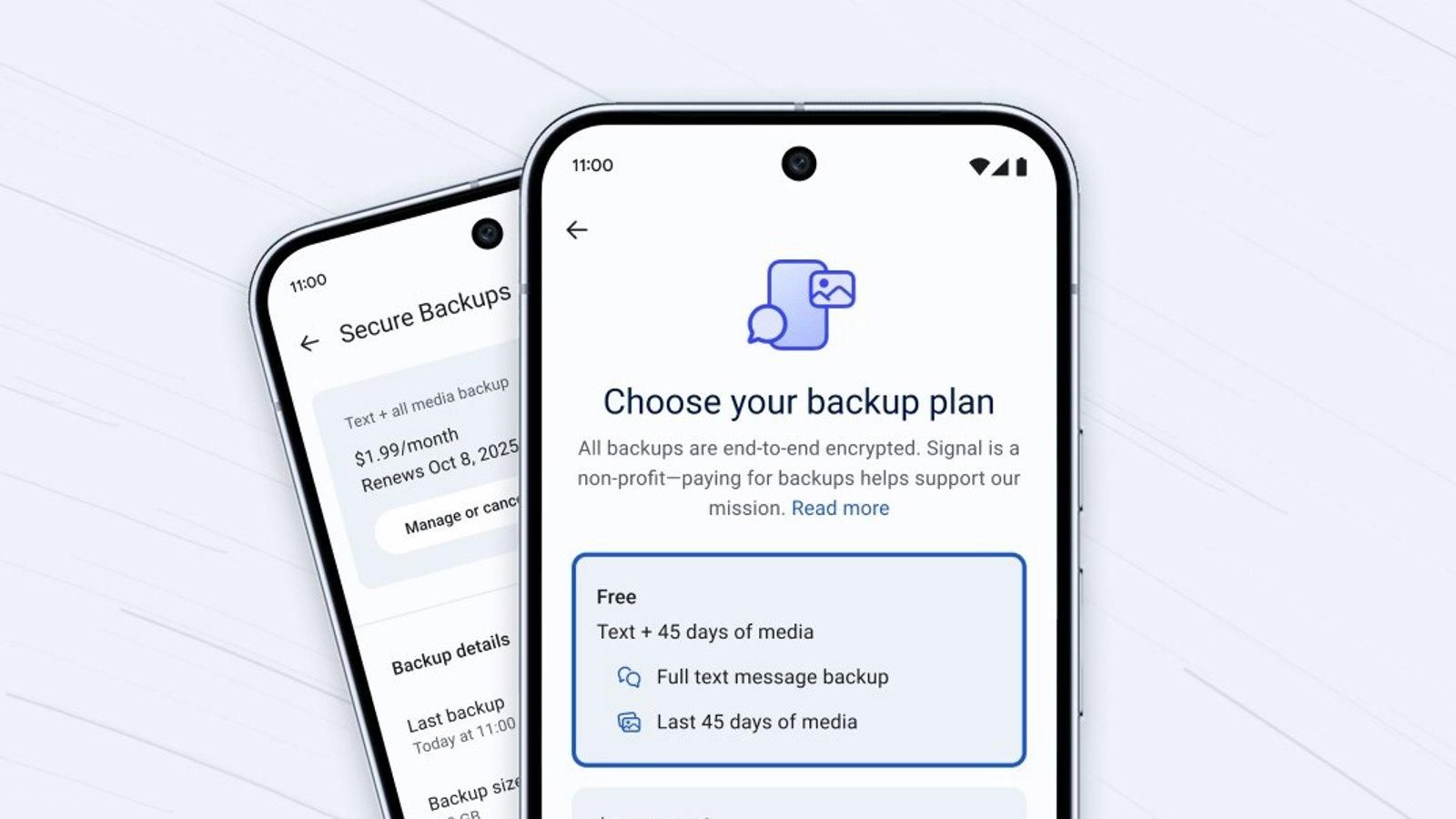Signal activa copias de seguridad cifradas en iPhone con límite gratuito de 45 días