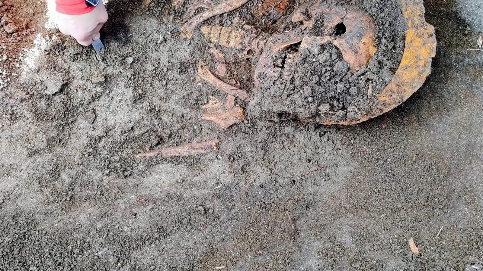 Exhuman en Boadilla del Monte los restos de un posible brigadista de la batalla de Brunete