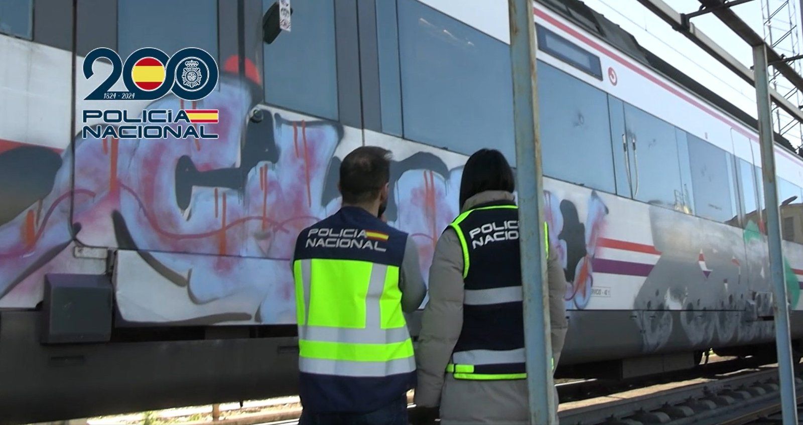 Doce detenidos por realizar grafitis en vagones e instalaciones de transporte público