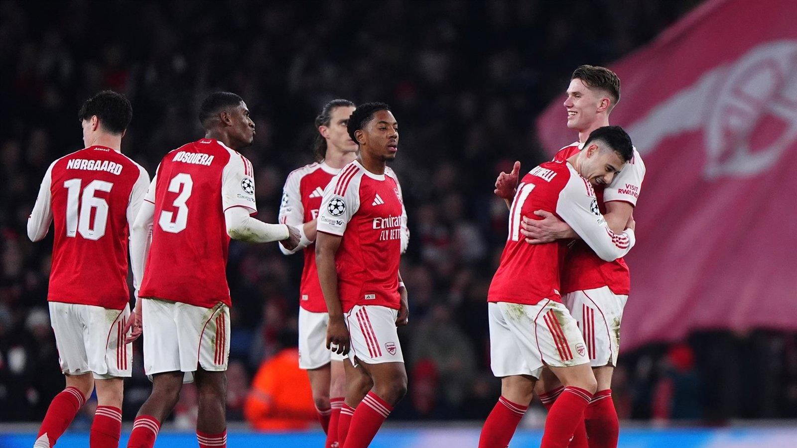 Arsenal lidera un Top 8 dominado por la Premier y deja fuera a Real Madrid y PSG