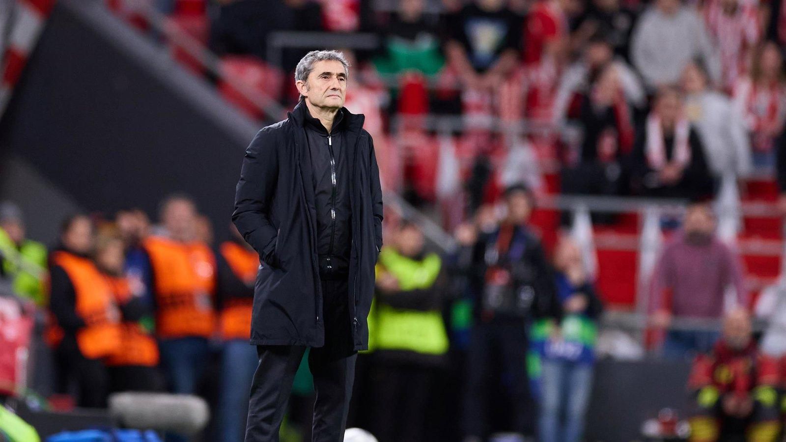 Valverde lamenta la eliminación del Athletic en Champions tras caer ante el Sporting en San Mamés