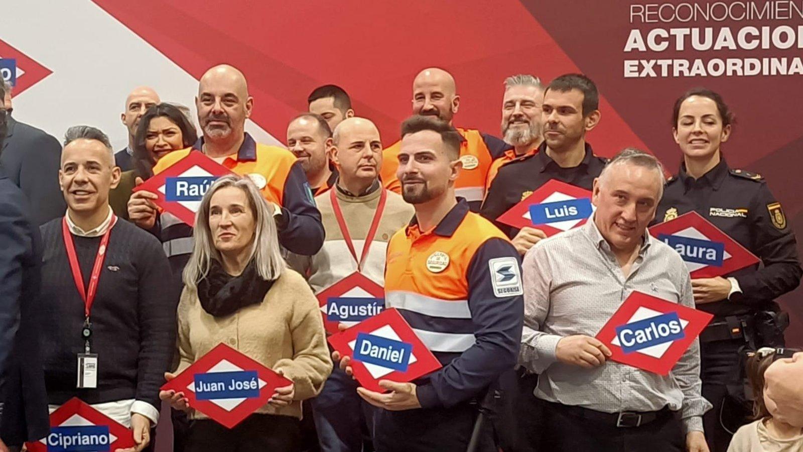 Metro reconoce 43 actuaciones heroicas que salvaron vidas en el suburbano