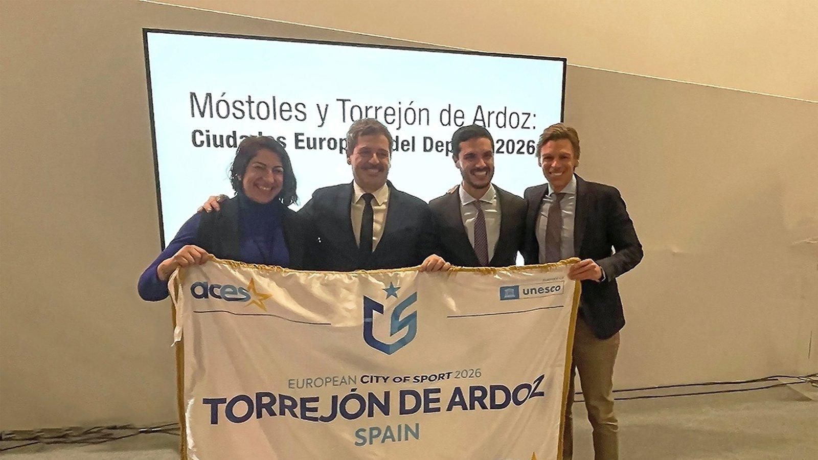 Torrejón y Móstoles sellan un acuerdo con la Comunidad para impulsar su designación como Ciudades Europeas del Deporte 2026