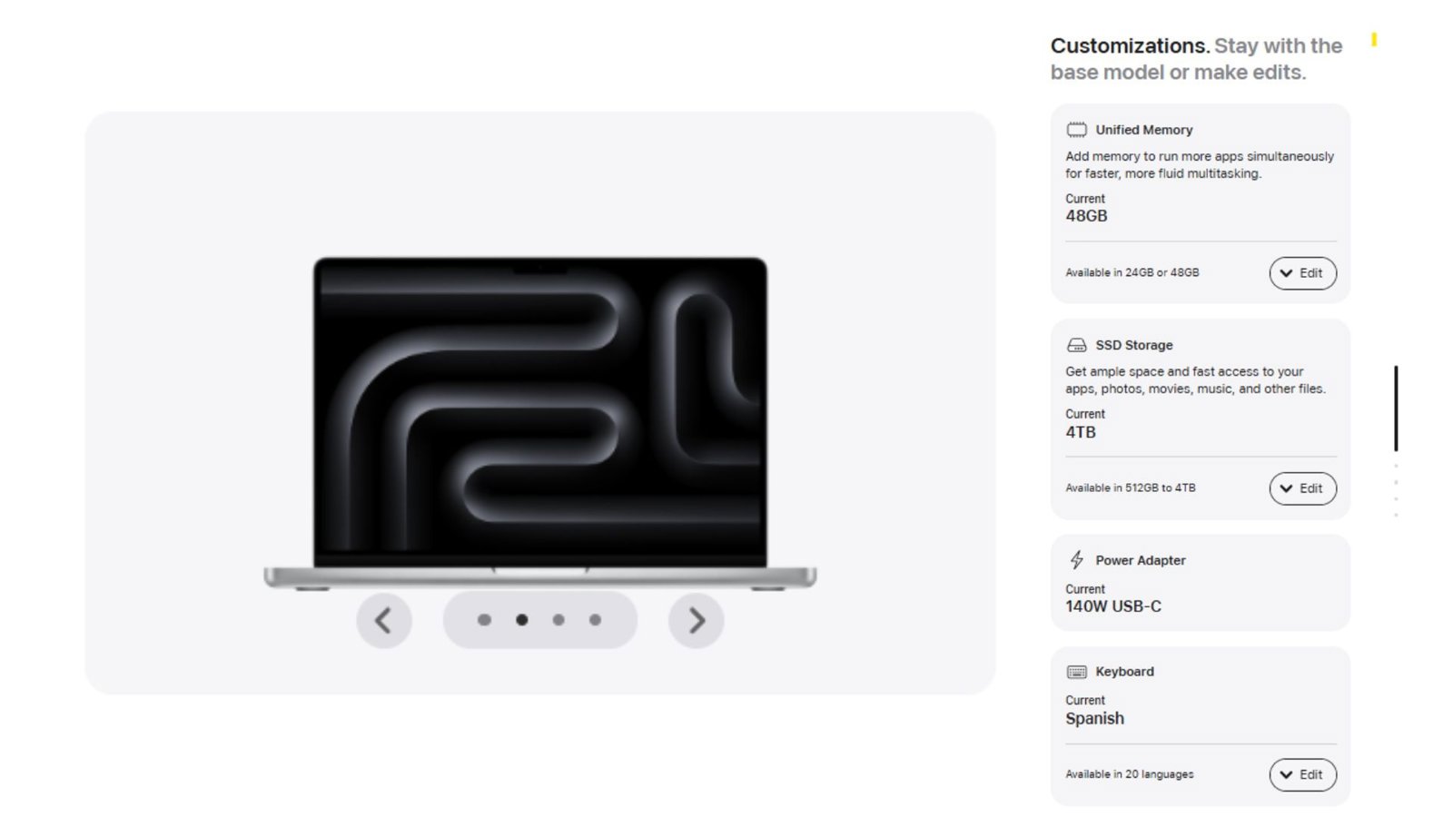 Apple permite personalizar cada componente de un Mac
