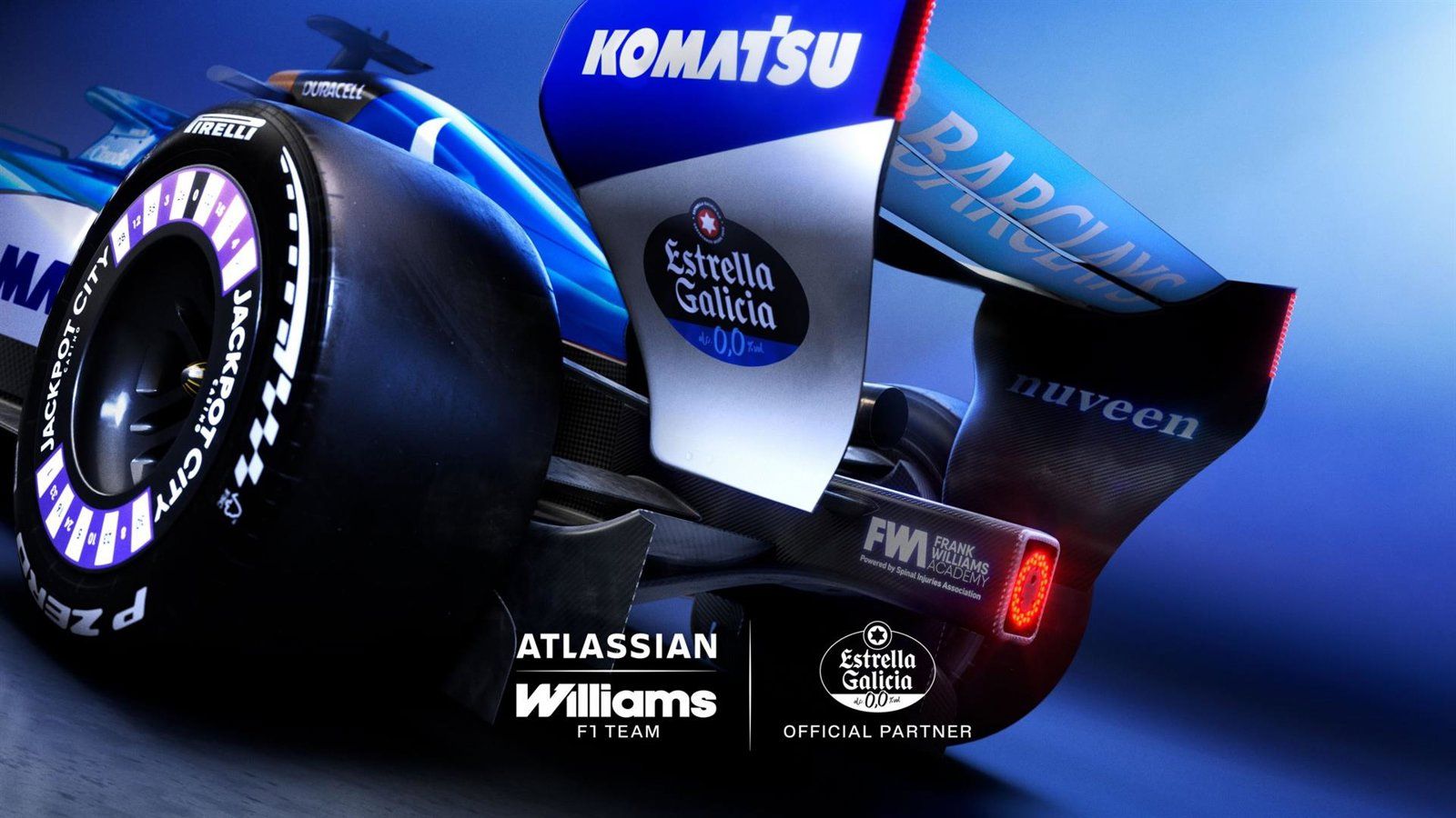 Estrella Galicia 0,0 será la cerveza oficial de Atlassian Williams F1 desde 2026