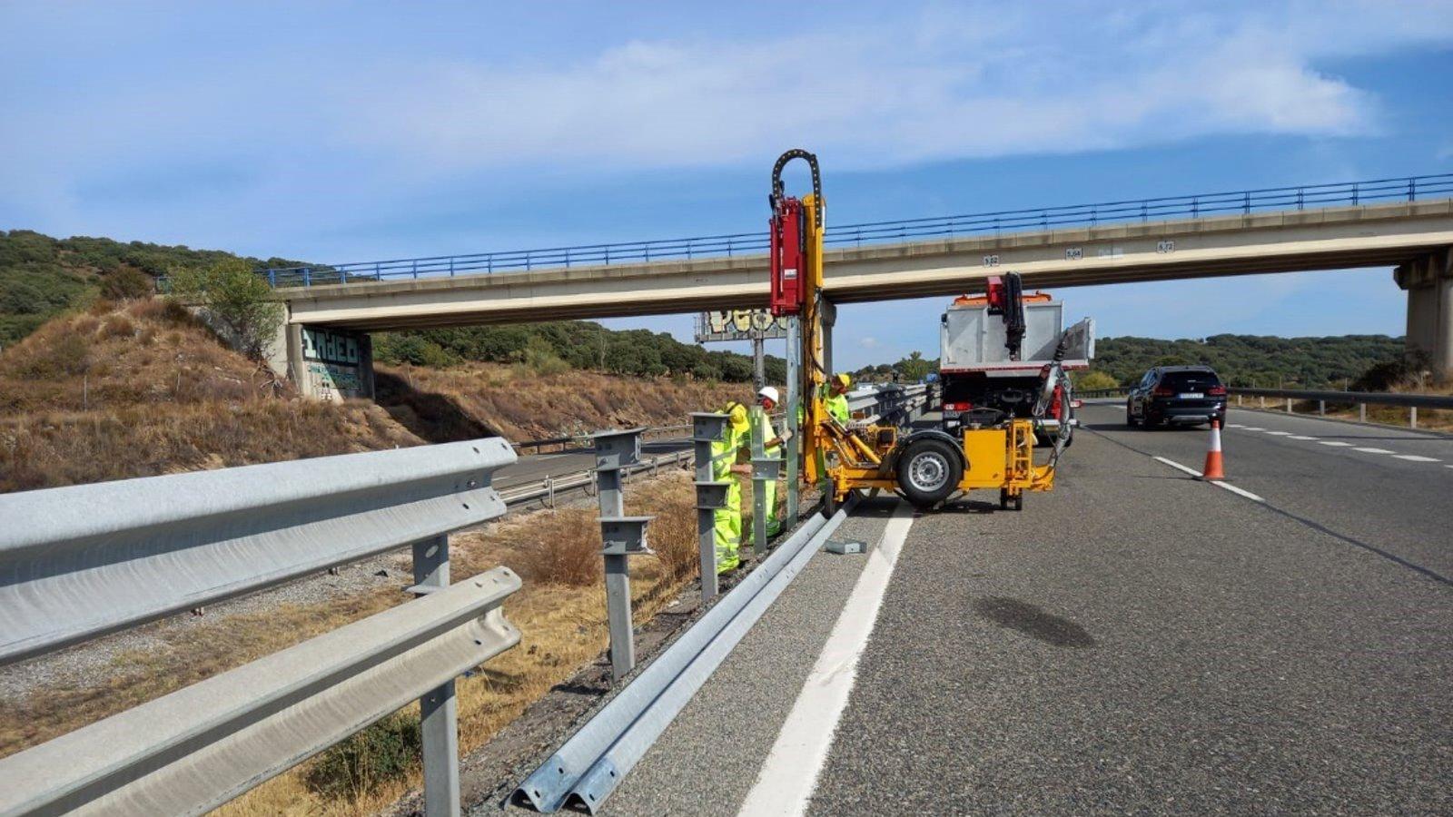 La Comunidad corta la M-604 entre Rascafría y Navacerrada hasta reparar un socavón en el kilómetro 35