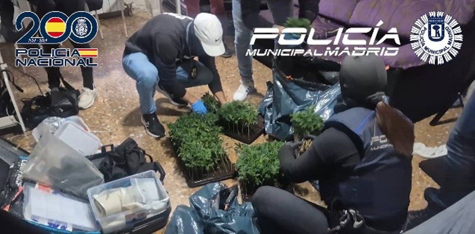 Tres narcopisos desmantelados en Vallecas y un cuarto en Centro