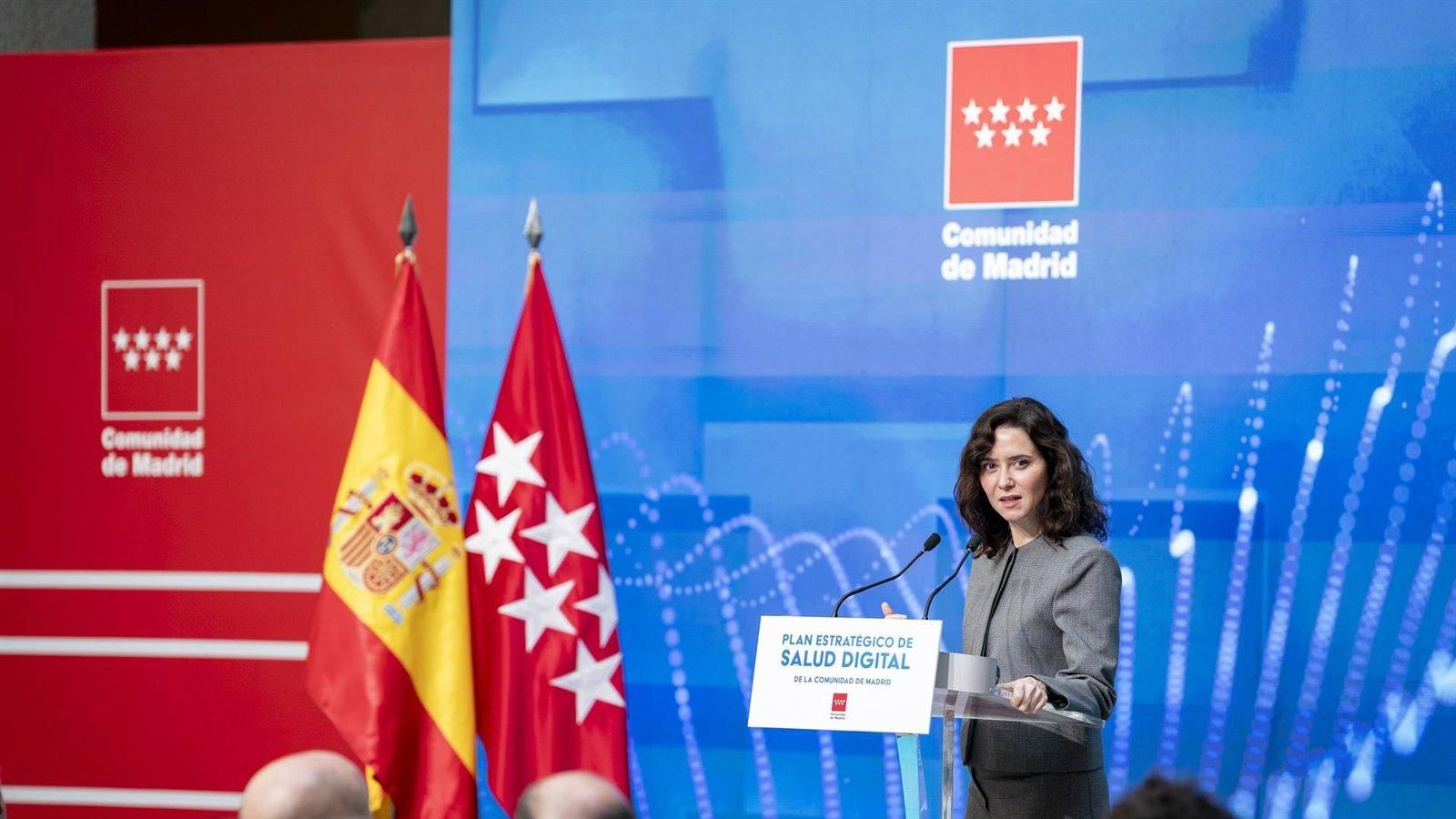 Ayuso presenta un plan de salud digital de 336 millones para impulsar la telemedicina