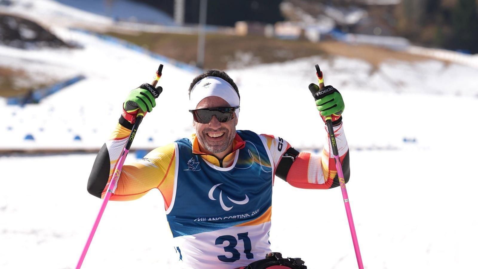 Higinio Rivero debuta en biatlón y Emilio Redondo avanza en snowboard en los Juegos Paralímpicos