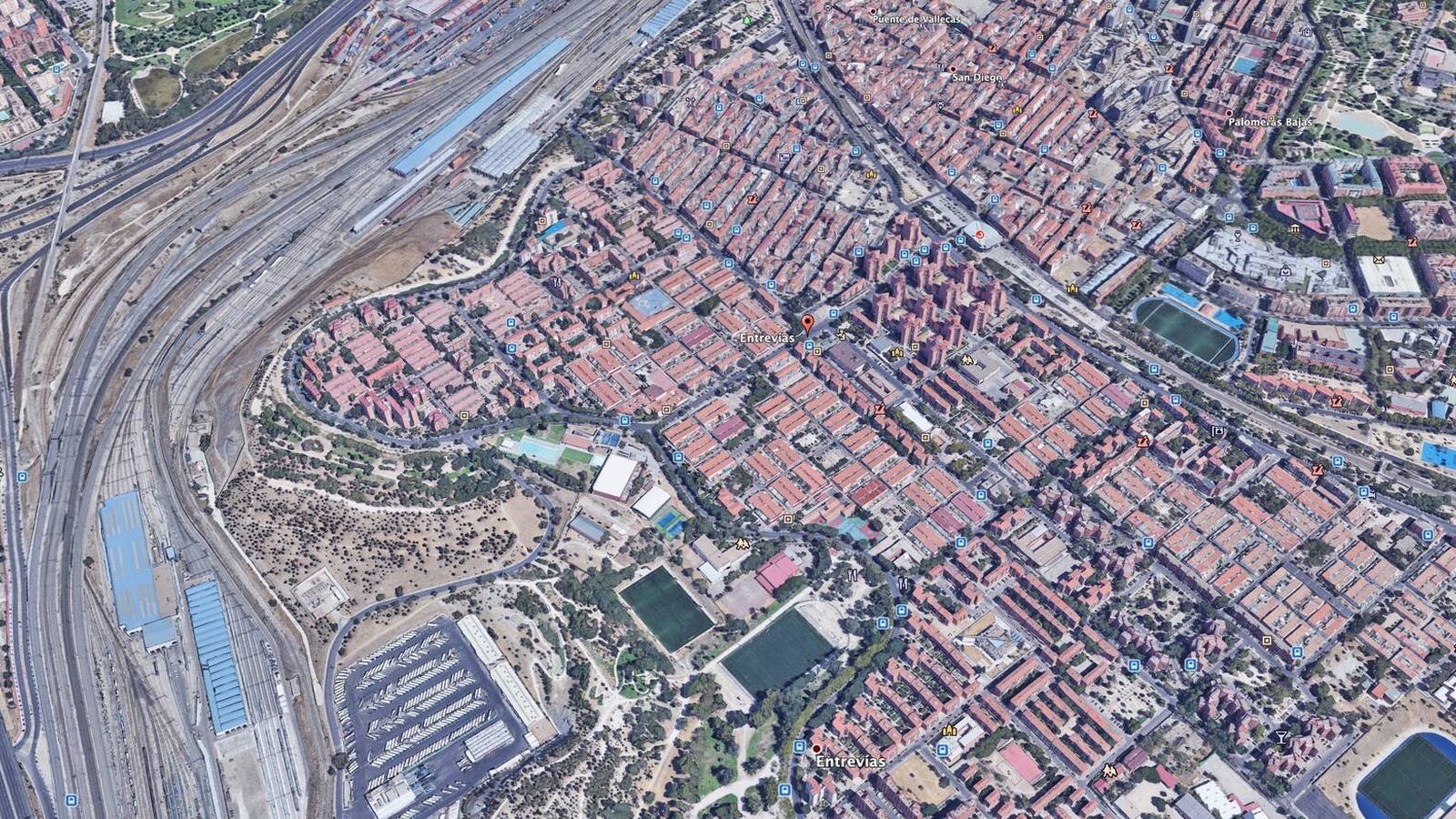 Atropella a un hombre de 52 años en el barrio de Entrevías y se da a la fuga