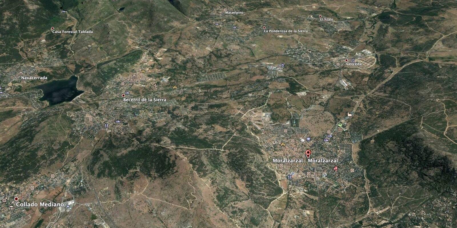 Rescatado muy grave en helicóptero un ciclista de 45 años tras caerse en el Alto del Telégrafo de Moralzarzal